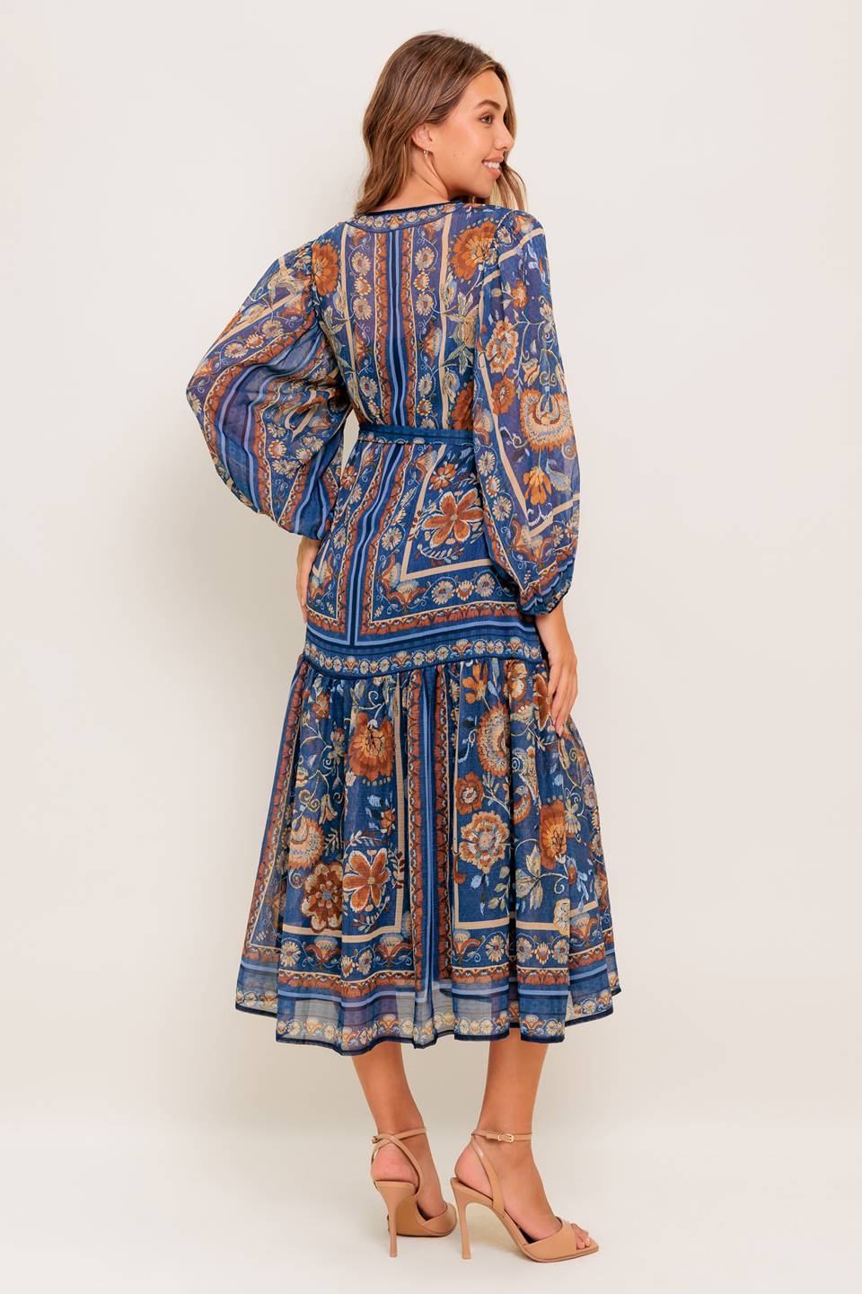 BOHEMIAN TAPESTRY WOVEN MIDI DRESS Flying Tomato